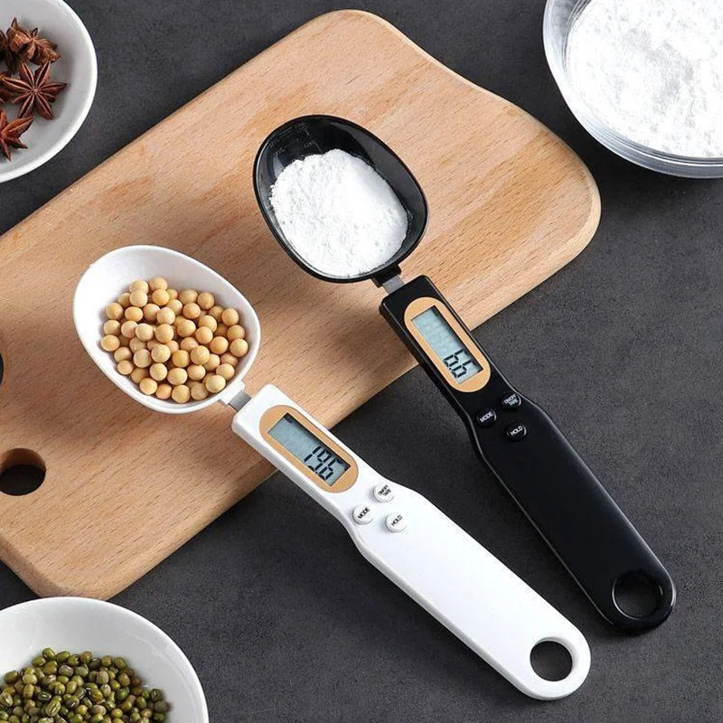 Cuchara Digital de Precisión 0.1–500g — Mide café, proteína y especias al gramo exacto | Pantalla LCD, compacta y recargable