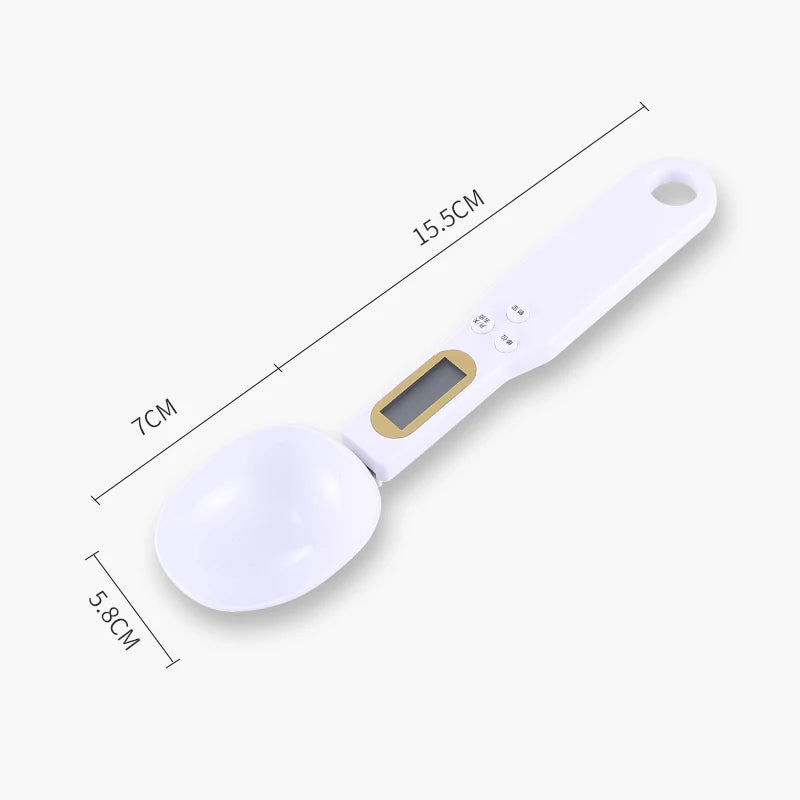 Cuchara Digital de Precisión 0.1–500g — Mide café, proteína y especias al gramo exacto | Pantalla LCD, compacta y recargable
