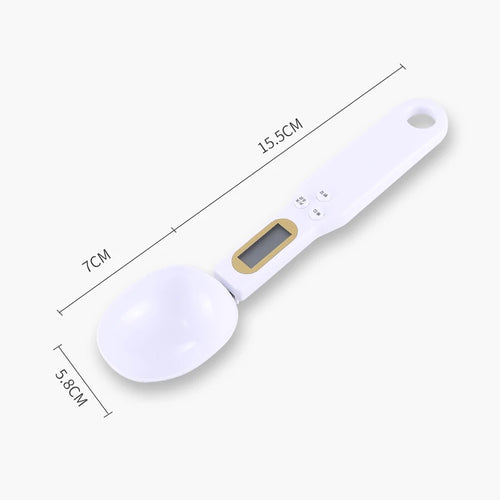 Cuchara Digital de Precisión 0.1–500g — Mide café, proteína y especias al gramo exacto | Pantalla LCD, compacta y recargable