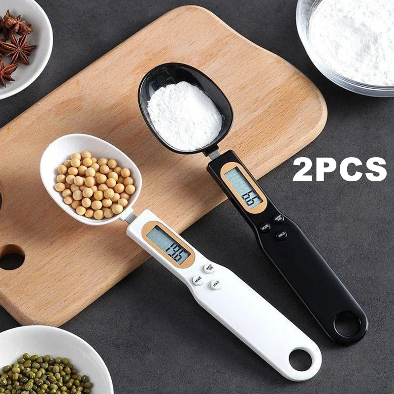 Cuchara Digital de Precisión 0.1–500g — Mide café, proteína y especias al gramo exacto | Pantalla LCD, compacta y recargable